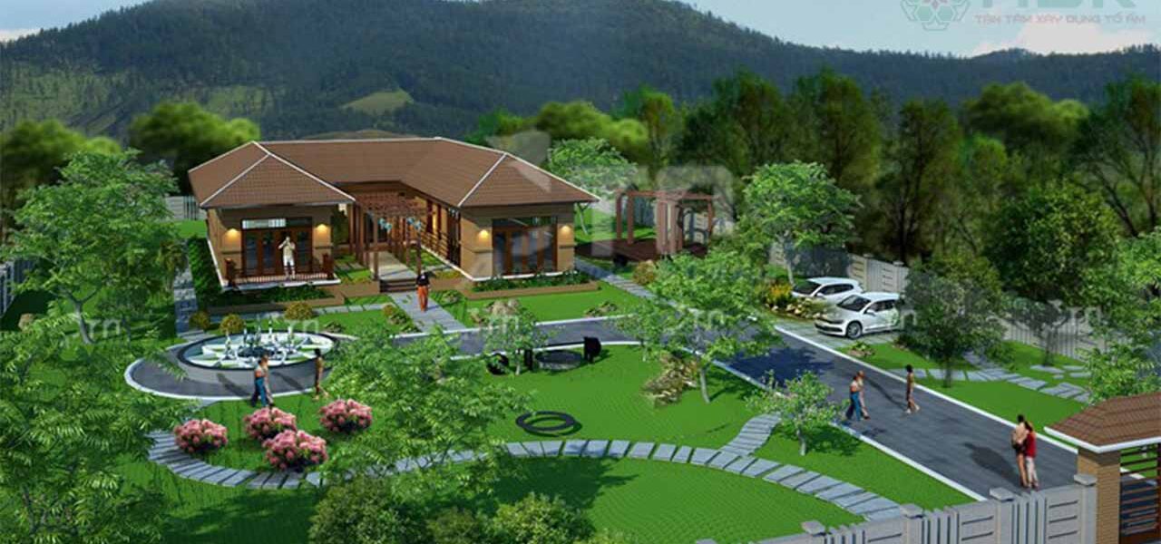 phong thủy trong thiết kế nhà hình chữ U