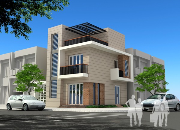 Thiết kế nhà phố 2 mặt tiền
