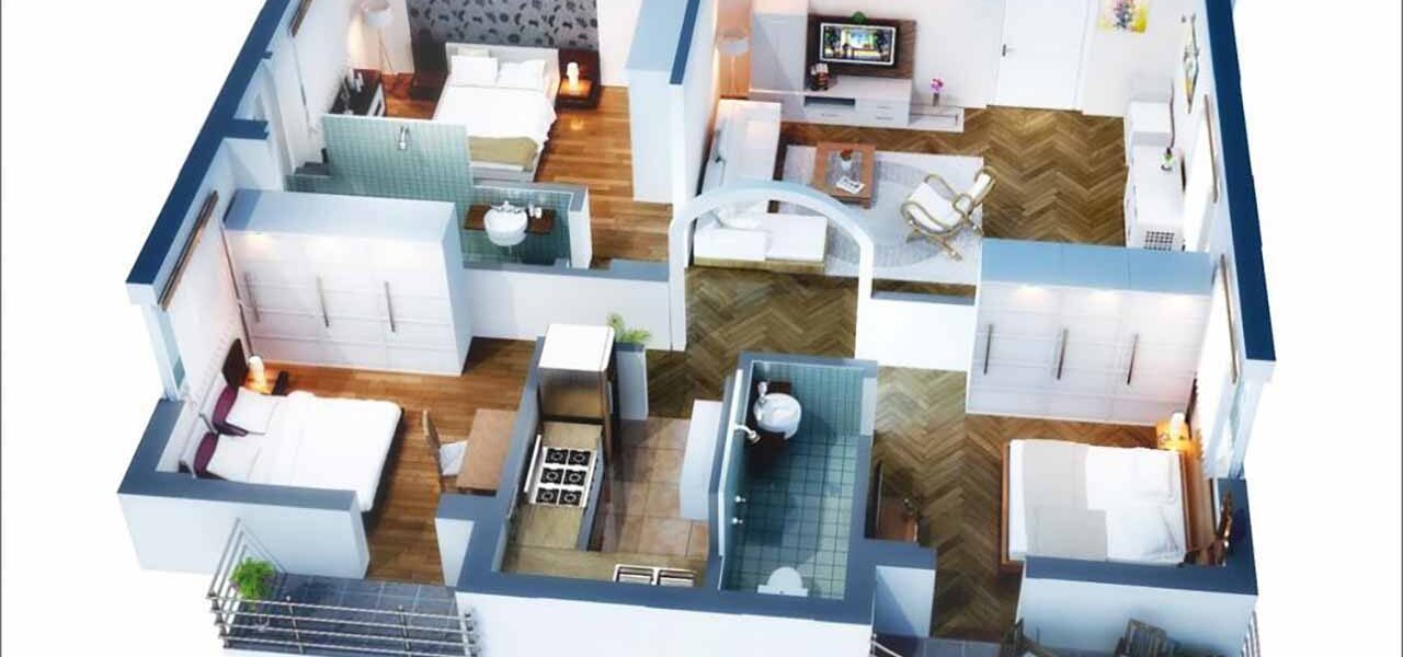 thiết kế nội thất chung cư 3 phòng ngủ