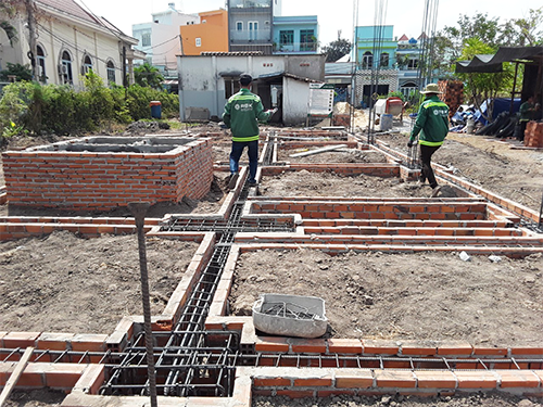 quy trình xây dựng nhà phố