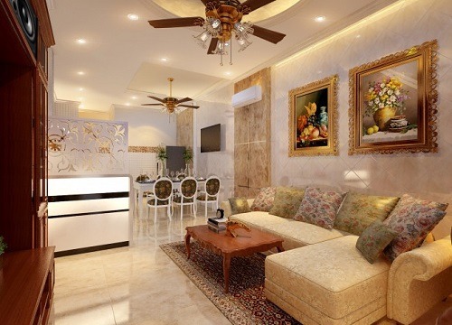 Mẫu thiết kế nhà phố cổ điển 3 tầng