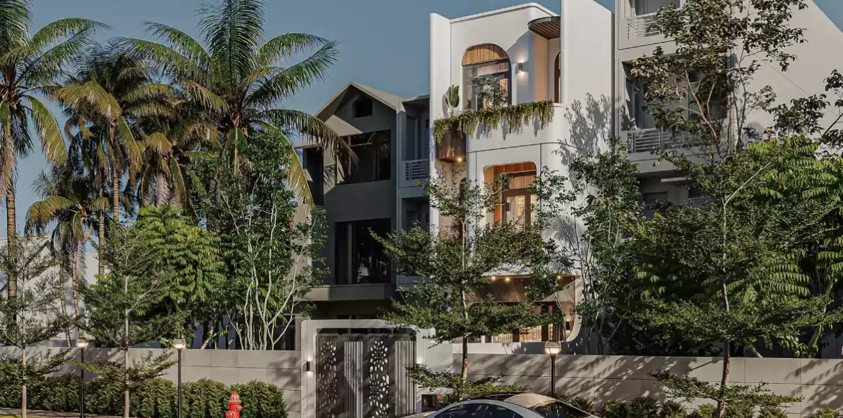 Mẫu thiết kế biệt thự vườn 3 tầng độc đáo và hiện đại