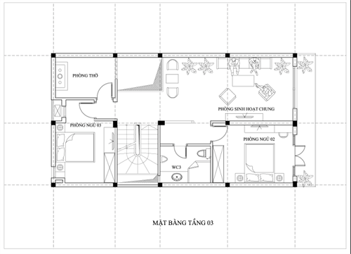 Thiết kế nhà phố có chiều rộng 7m