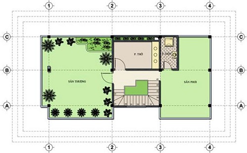 Thiết kế nhà phố có gara