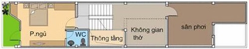Mẫu thiết kế nhà phố 4 tầng diện tích 4x15