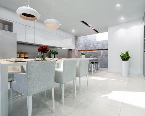 Thiết kế nhà phố hiện đại 2 tầng 1 tum