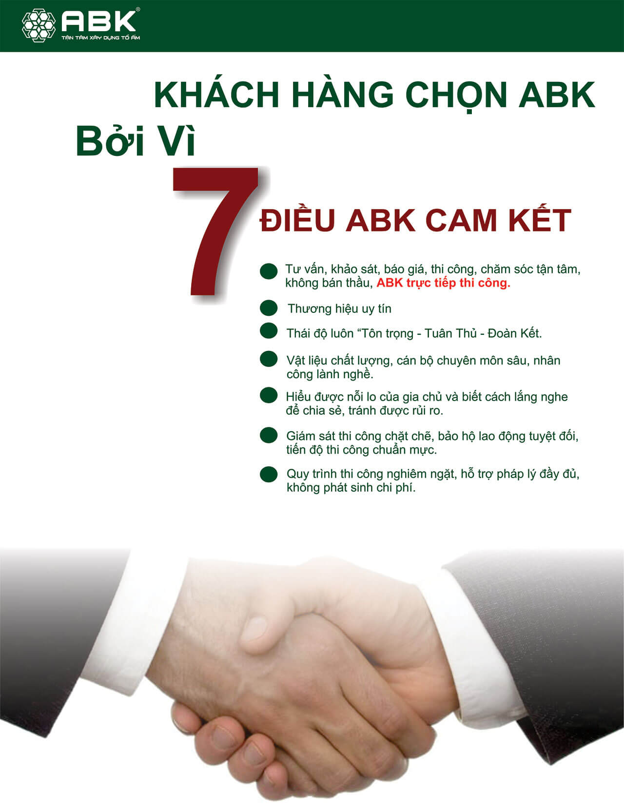 Cam kết của An Bảo Khang khi xây nhà