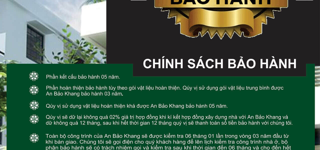 Chính sách bảo hành