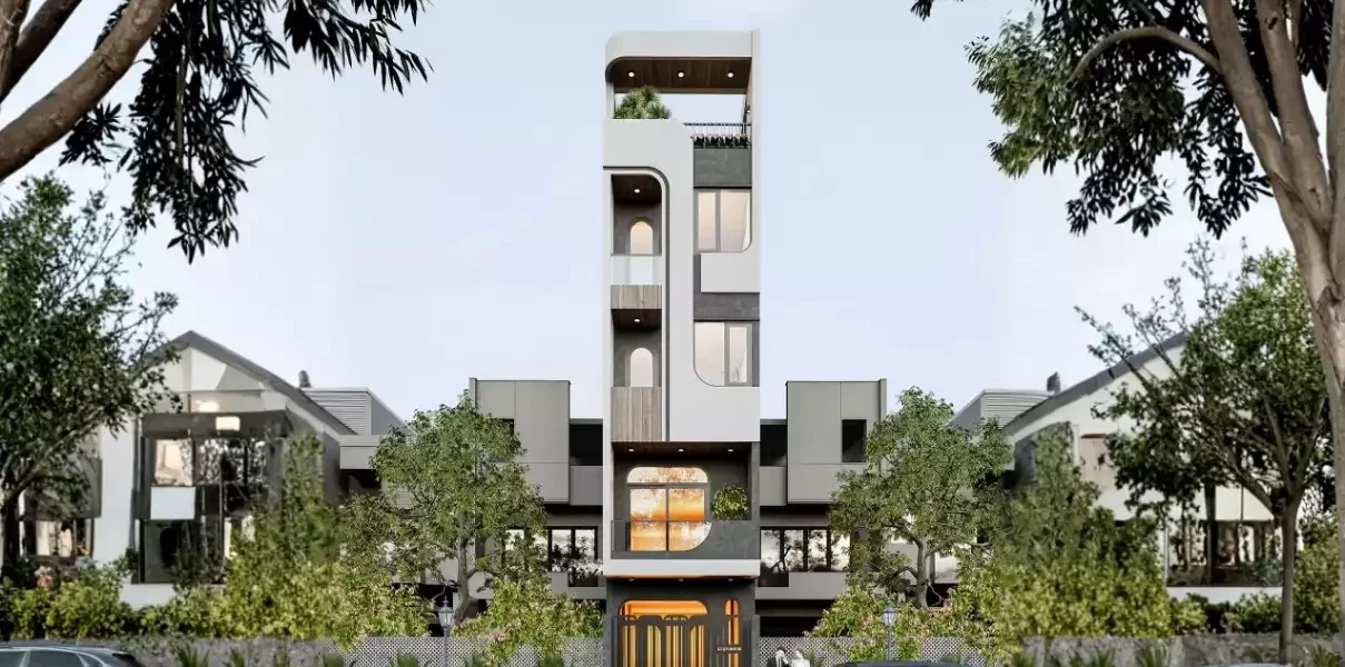 Thiết kế nhà phố 5 tầng