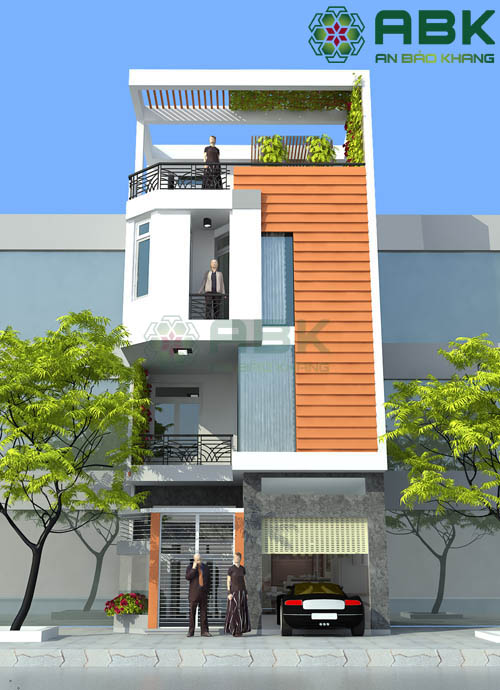 Mẫu thiết kế nhà phố 3 tầng