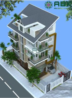 Mẫu thiết kế nhà phố 5 tầng tuyệt đẹp