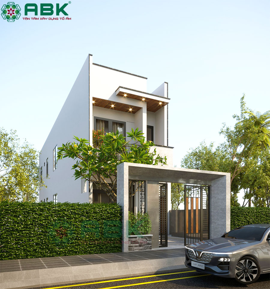 Hình ảnh thiết kế nhà chị Loan 2 tầng 55m2