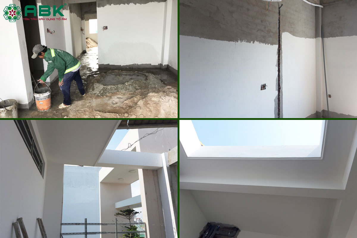 Công tác sơn tường nhà Chú Năm Quận Tân Bình