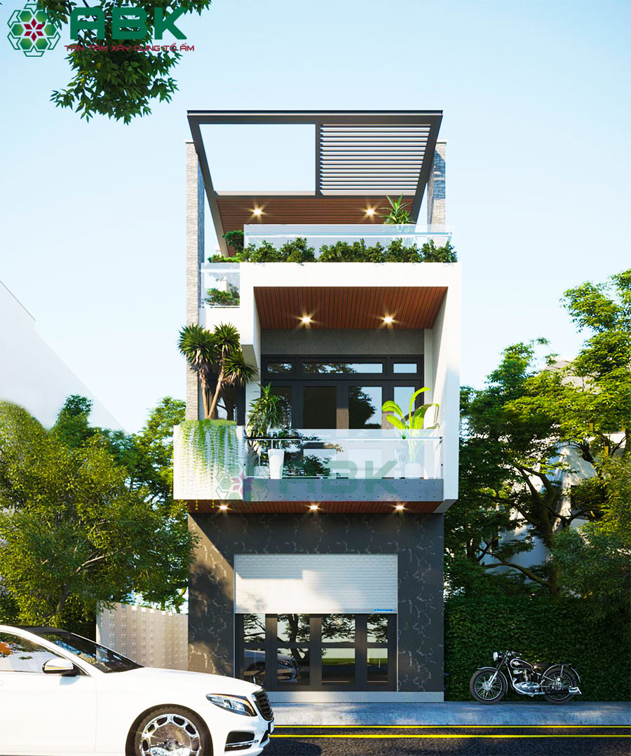 Hình ảnh thiết kế nhà 3 tầng 100m2
