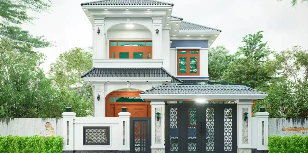 Giá xây dựng nhà trọn gói biệt thự 2 tầng 80m2