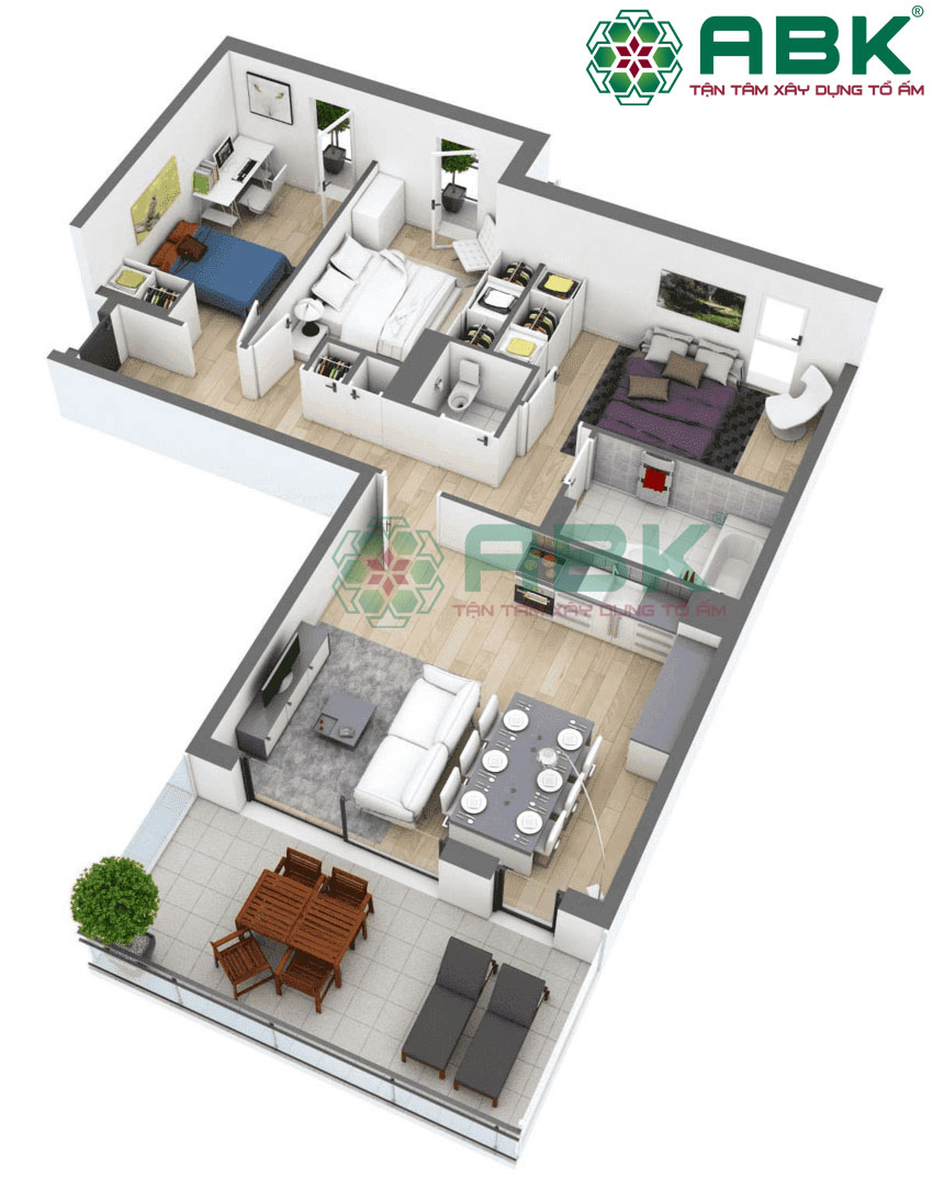 Thiết kế 2D, 3D cho ngôi nhà