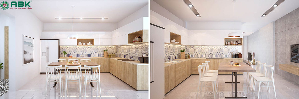 thiết kế xây dựng trọn gói nhà phố 3 tầng 60m2 tầng 2