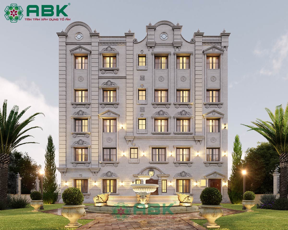 Khách sạn 6 tầng phong cách châu âu