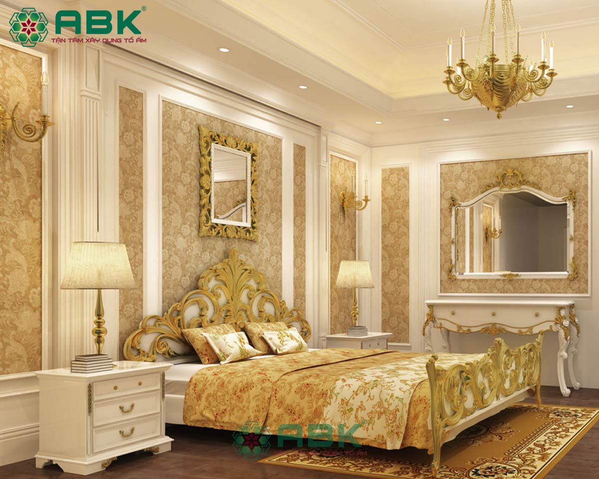 Phòng ngủ khách sạn 6 tầng mang phong cách châu âu