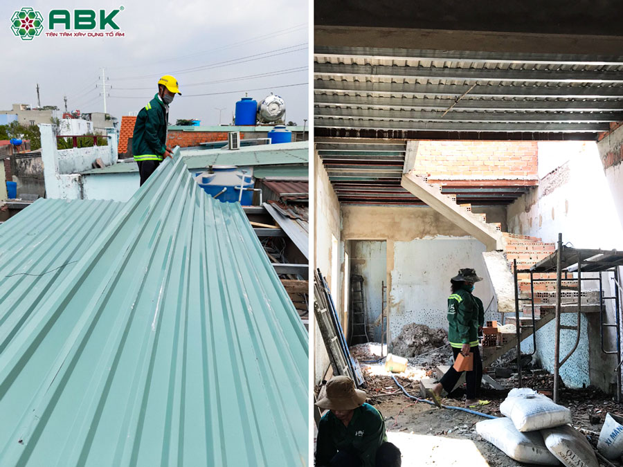 Đơn giá sữa chữa cầu thang sắt và mái nhà ở Quận Phú Nhuận