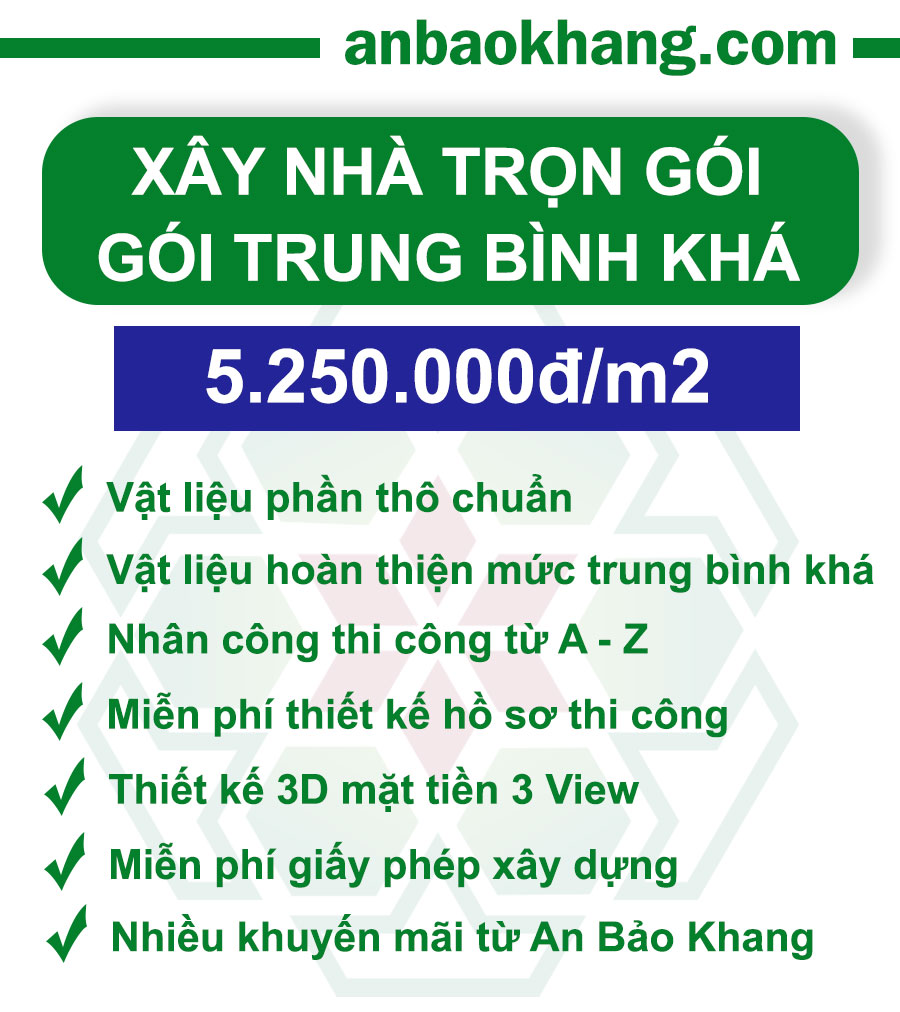 Đơn giá xây dựng gói Trung Bình Khá