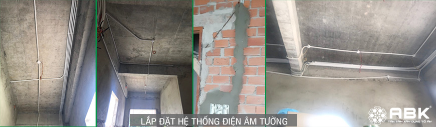 Lắp đặt hệ thống điện âm tường