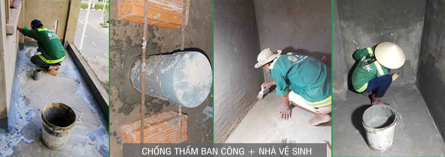 Chống thấm ban công và nhà vệ sinh
