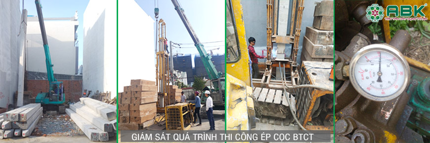Ép cọc bê tông cốt thép