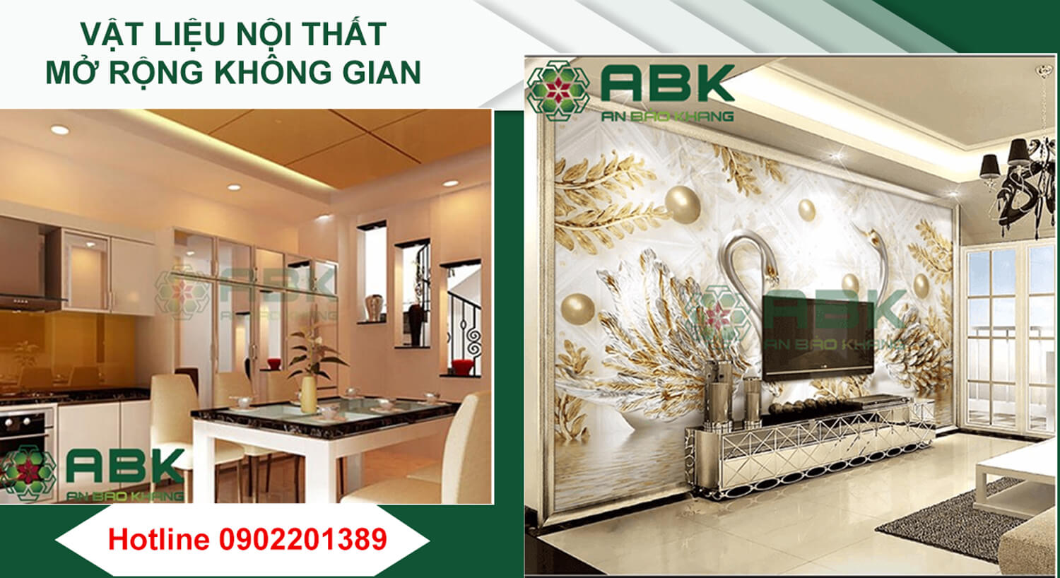 Ngôi nhà nhỏ của Quý vị có cảm giác rộng rãi nếu bạn sử dụng các vật liệu kình hoặc tảnh 3D khi cải tạo nhà