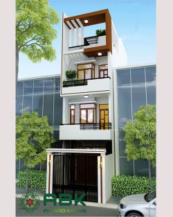 Mẫu thiết kế nhà phố hiên đại M22