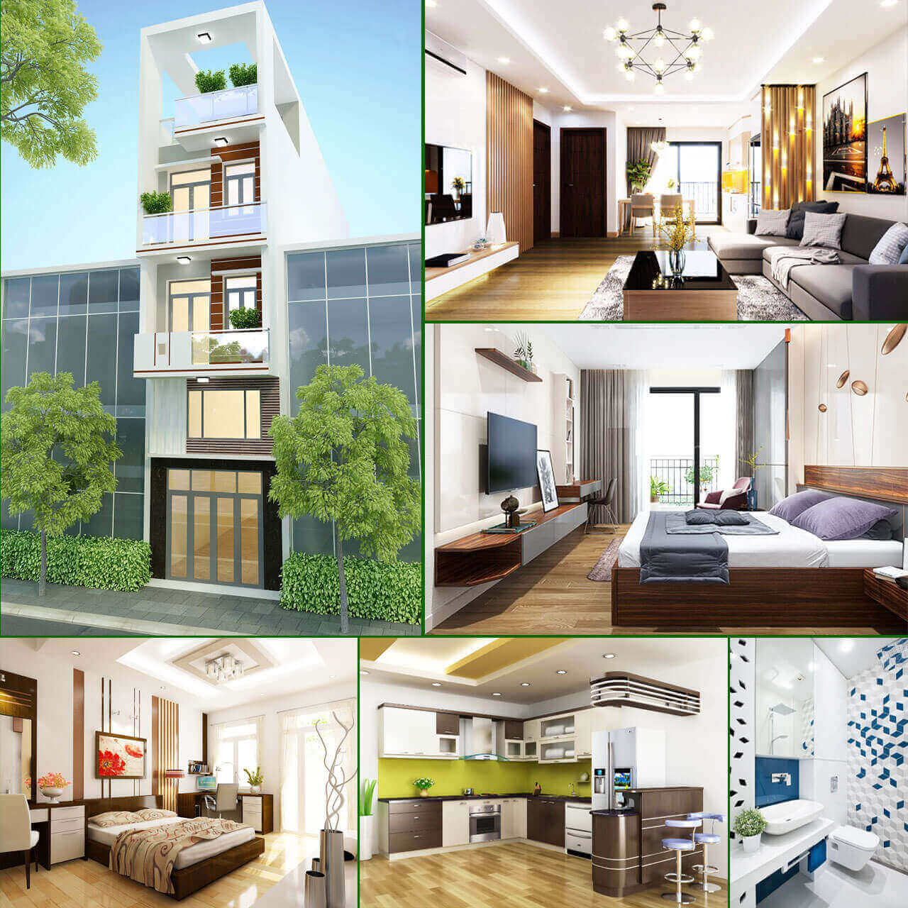 chi phí xây nhà 5 tầng 100m2