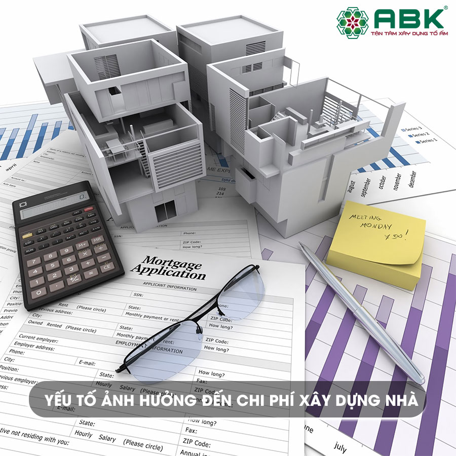 Yếu tố anh hương đến chi phí xây dựng nhà 2 tầng 50m2