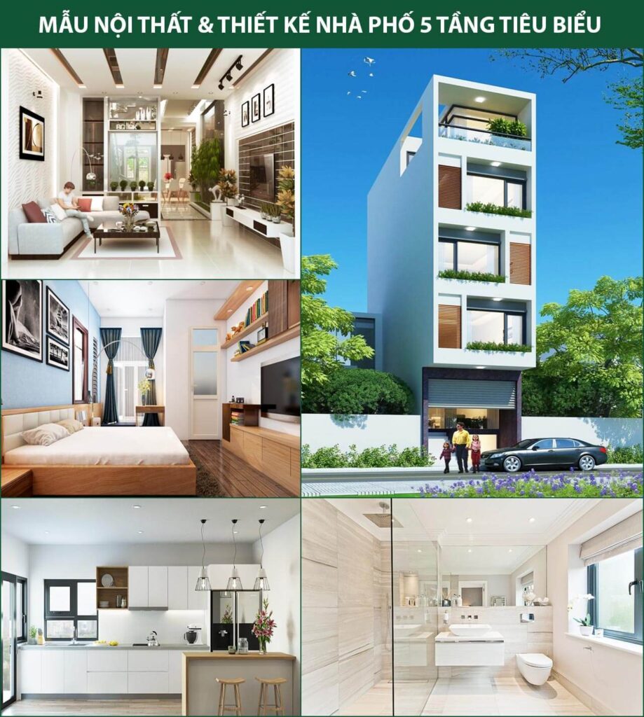 chi phí xây nhà 5 tầng 60m2