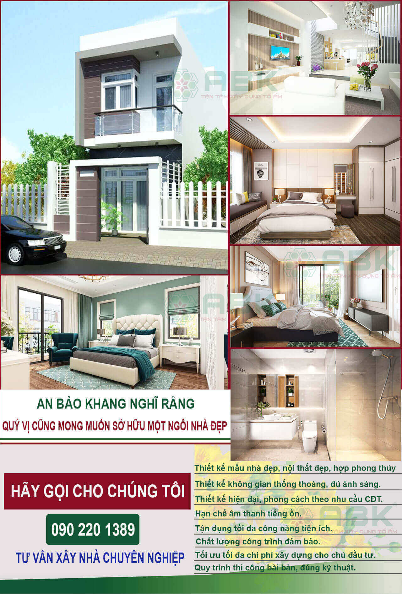 Xây dựng nhà 2 tầng 100m2