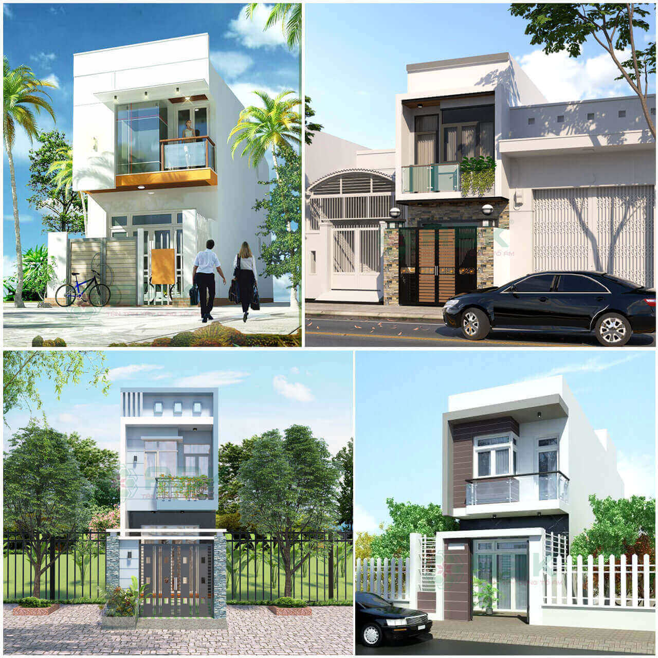 Mẫu thiết kế nhà phố 2 tầng