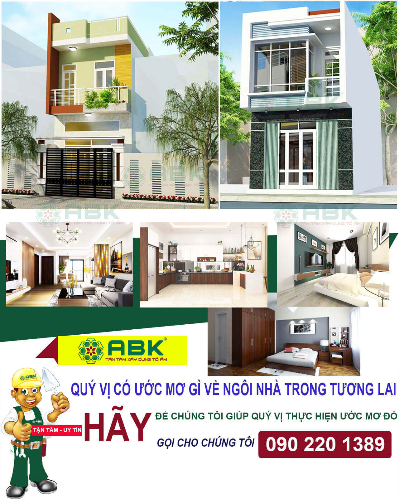 chi phí xây nhà 2 tầng 70m2