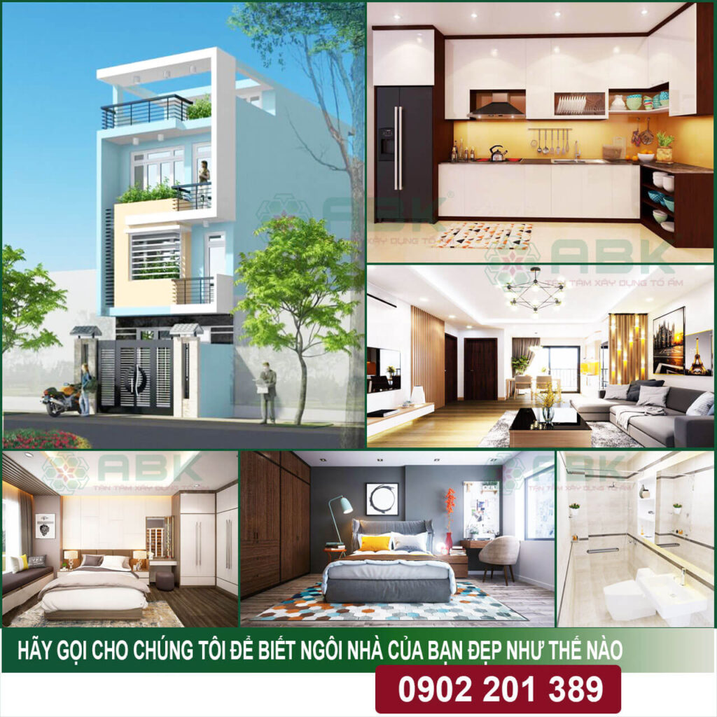 chi phí xây nhà 4 tầng 50m2