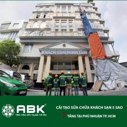 khởi công sửa chữa cải tạo khách sạn 7 tầng