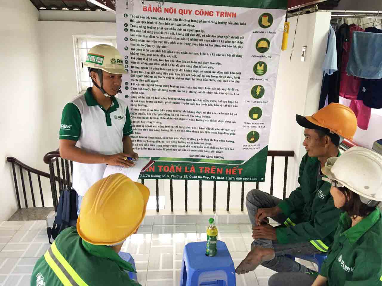 khởi công sửa chữa văn phòng