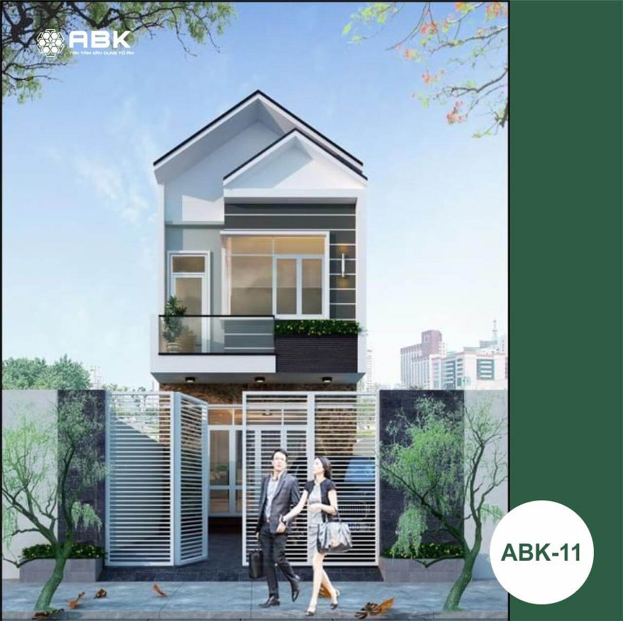 xây dựng nhà 2 tầng 80 m2