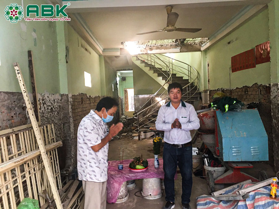 Hiện trạng công trình nhà anh Lộc ở Quận 4