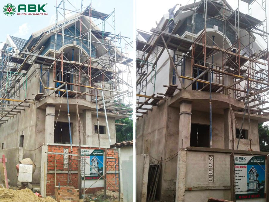 Thi công xây dựng nhà biệt thự phần thô