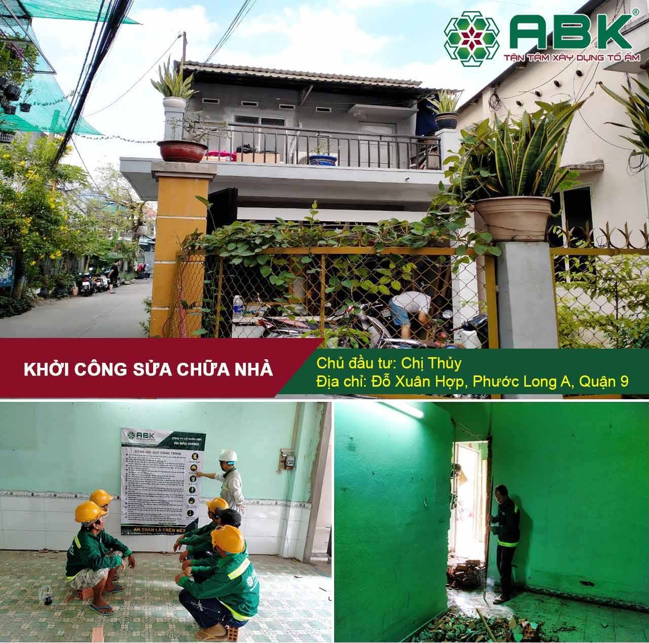 Khởi công sửa chữa nhà quận 9