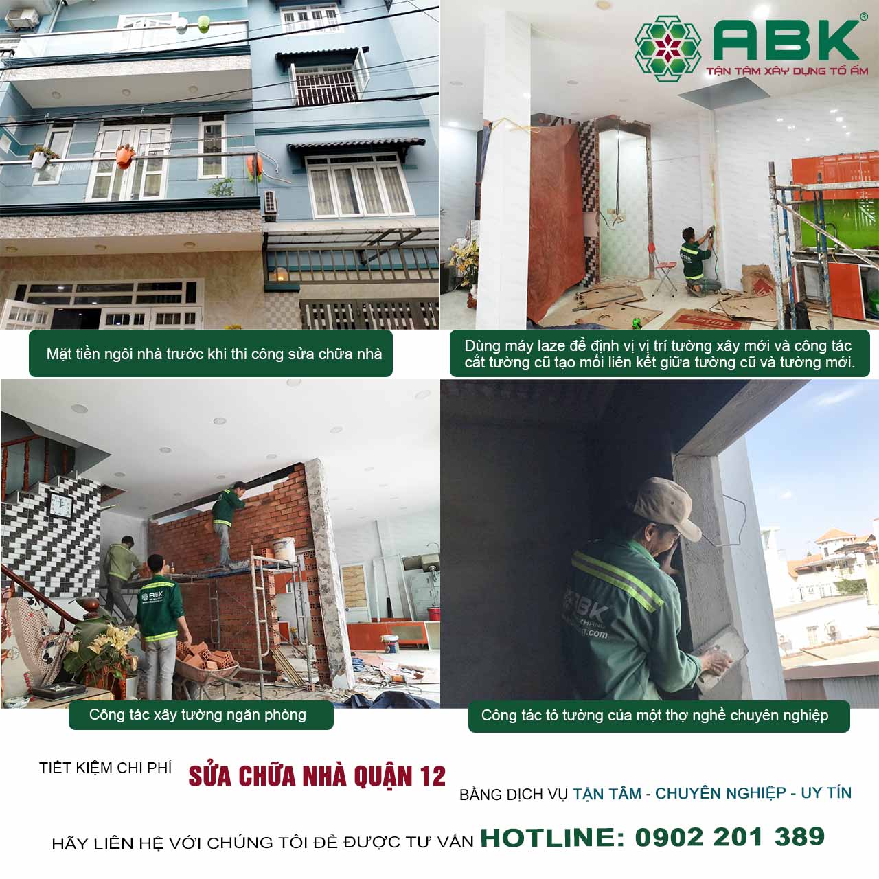 sửa chữa nhà quận 12