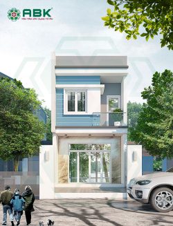 Mẫu thiết kế nhà phố 2 tầng, hiện đại - MS03