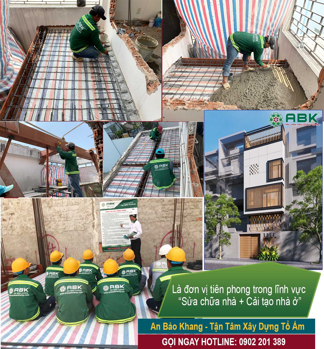 sửa chữa nhà 5 tầng