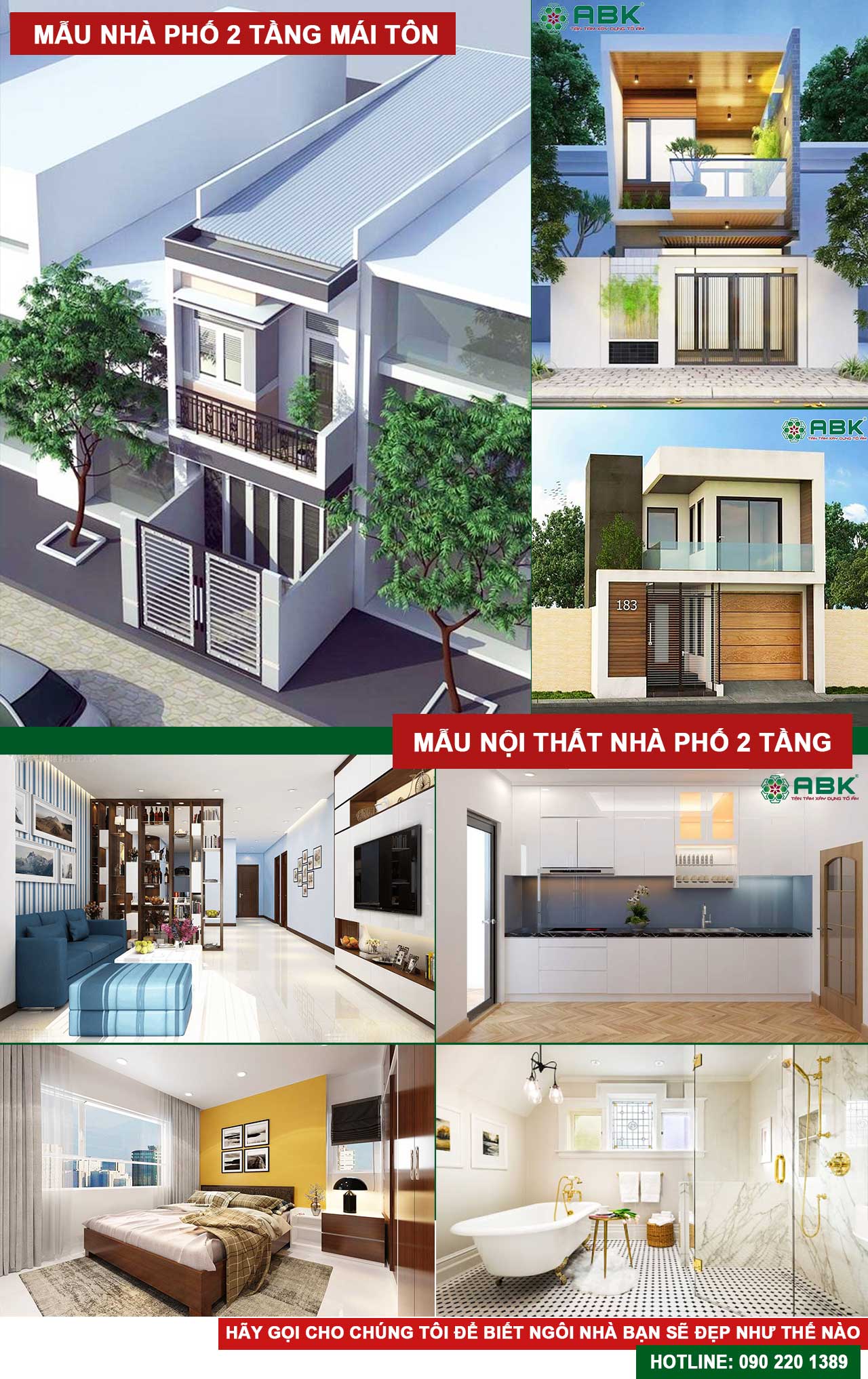 Chi phí xây nhà 2 tầng 100m2