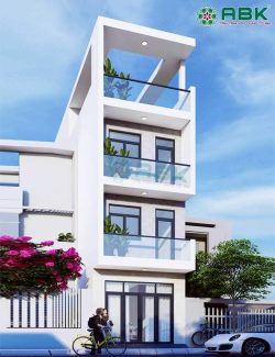 Mẫu thiết kế nhà phố 4 tầng hiện đại MS3