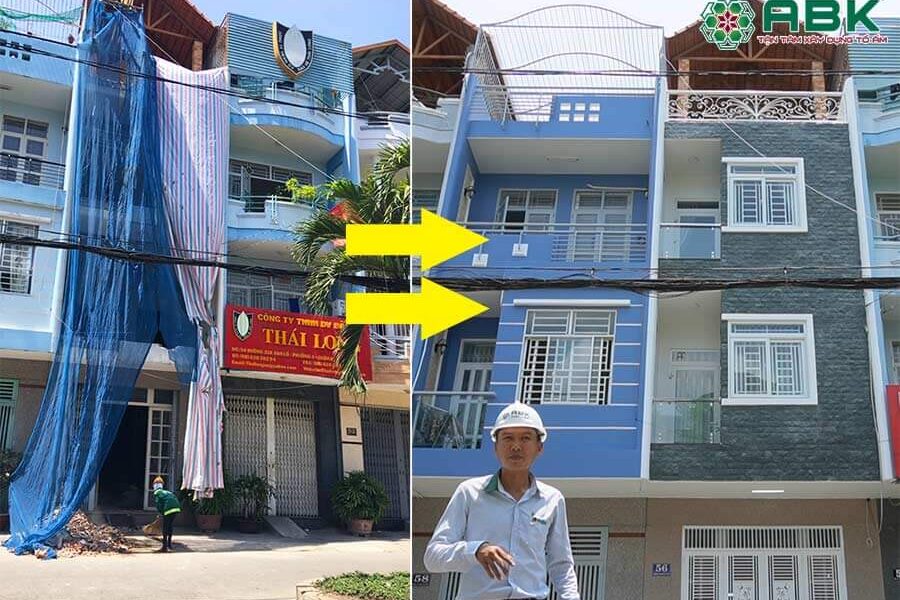 Thi công sửa chữa nhà anh Hưng quận 8