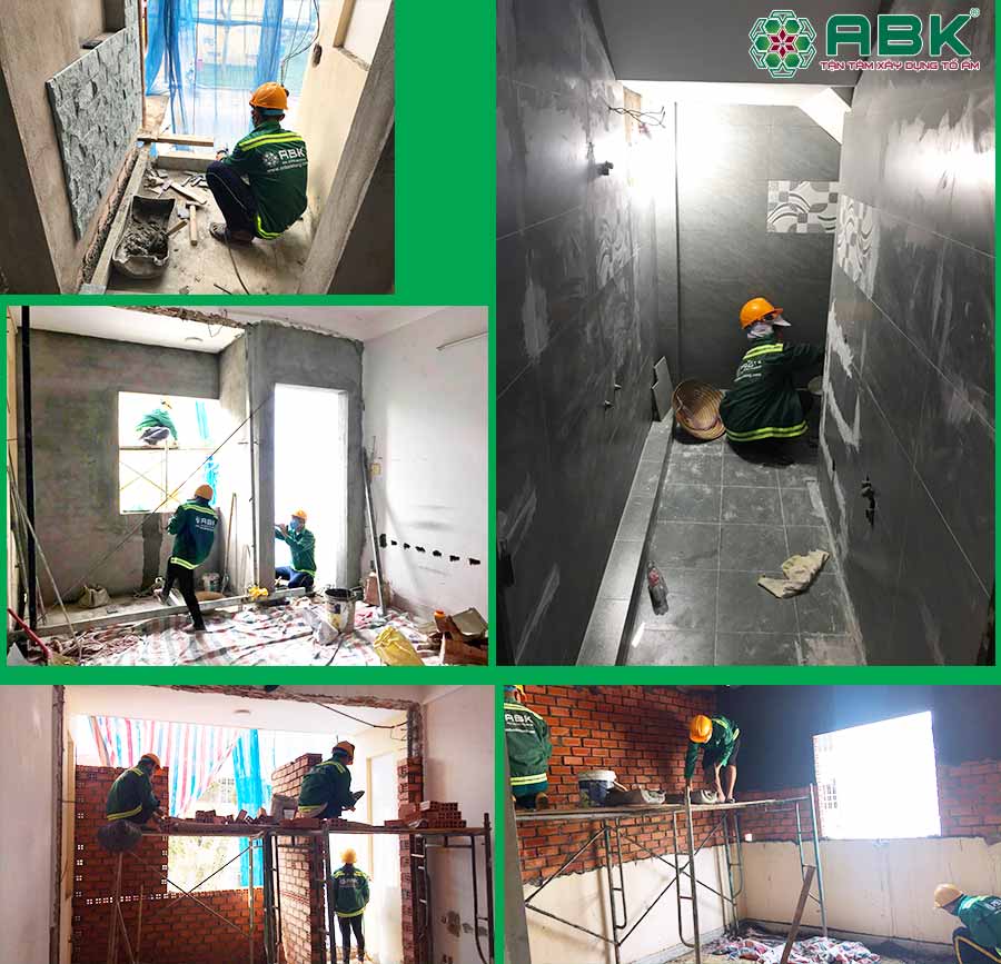 Thi công sửa chữa nhà anh Hưng quận 8
